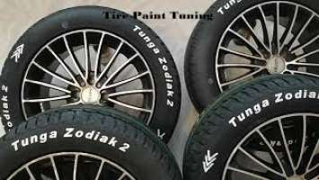 Tire Paint. Краска для шин.Красим Tunga Zodiak 2.Летняя R16.