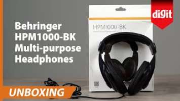 Behringer HPM1000 BK Multi-purpose Headphones Unboxing