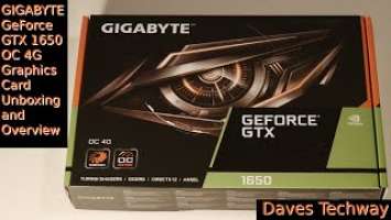 GIGABYTE GeForce GTX 1650 OC 4G Graphics Card Unboxing and Overview