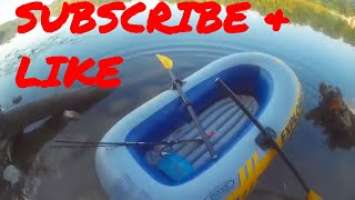 INTEX EXPLORER 200 INFLATABLE BOAT SET~ Review OUT FISHING!