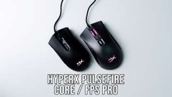 HyperX Pulsefire Core vs FPS Pro | Comparison & Review (Ergonomics)