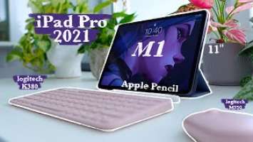 iPad Pro 2021 UNBOXING (M1 11") + Apple Pencil + accessories