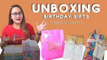 UNBOXING BIRTHDAY GIFTS  | |  HyperX Quadcast S USB Microphone  | | Jenjen Lakwatsera