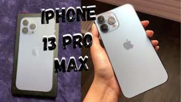 IPHONE 13 PRO MAX BLUE UNBOXING, SETUP AND CAMERA TEST | VIDMAS DAY 4