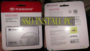 How to install SSD PC Transcend SSD230S 128bg SATA III