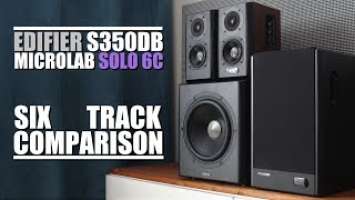 Edifier S350DB vs Microlab Solo 6C  ||  6-Track Comparison