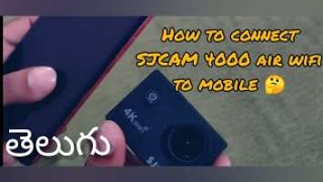 How to connect SJCAM to mobile through wifi|| #sjcam4000 #wifi #actioncamera