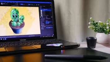 Graphic tablet - Huion Q11K - Unboxing and Drawing