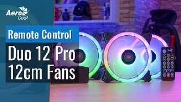 AeroCool Duo 12 Pro - How to Control the RGB Lighting with the Remote Control