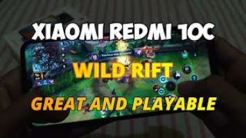 League of Legends Wild Rift in Xiaomi Redmi 10C (Hand Cam)