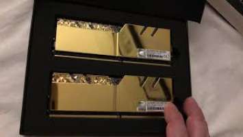 G. Skill Trident Z Royal Gold Unboxing