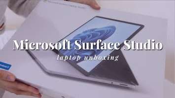 Unboxing | Microsoft Surface Laptop Studio + Slim Pen 2 (Aesthetic)