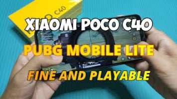 PUBG Mobile Lite in Xiaomi POCO C40 (Hand Cam)