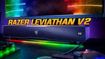 Razer Leviathan V2 Soundbar Speaker Review RGB PC Speakers With a Kick