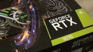 Распаковка PALIT NVIDIA GeForce RTX 3070, PA RTX3070 GAMINGPRO 8G