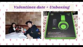 Our valentines day❤️ plus unboxing ||Razer Kraken Tournament edition ||