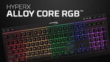 Мембранная геймерская клавиатура с RGB-подсветкой — HyperX Alloy Core RGB