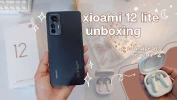  ASMR unboxing and vlog test xiaomi 12 lite aesthetic  • accessories + soundpeats true air