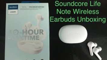 Soundcore Lifenote Wireless Earbuds unboxing video