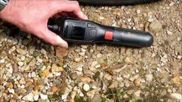 Review and demo of the Bosch EasyPump rechargeable portable tyre inflator with tips and pros + cons