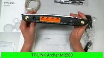 TP-LINK AC750 Dual Band 4G LTE Router w/4 Port – Archer MR200  Unboxing