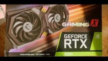 Geforce msi RTX 3060 gaming x 12GB unboxing svenska. eng sub