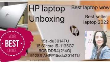 Unboxing "HP"15.6" Laptop ,            Intel core i5 Natural Silver Best for editing  (2022)