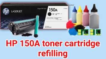 How to Refill Toner cartridges HP 150A W1500A Black.Hp laserjet printer m111/m141 toner refill.