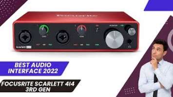 Focusrite Scarlett 4i4 3rd Gen review 2024 - best Bose Speaker 2024