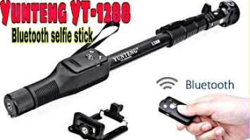 Yunteng YT-1288  Bluetooth selfie stick unboxing