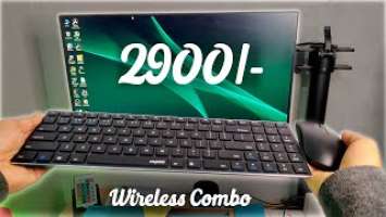 Slimmest Low Profile Wireless Keyboard Mouse combo In india Rapoo 9300M,Best For Gaming and typing