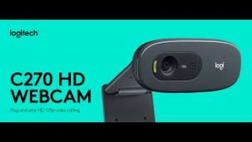 Unboxing Amazon Best Selling Webcam Logitech C270 HD WEBCAM Budget Streaming Webcam, Noise Reduction