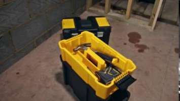 STANLEY® Essential™ rolling workshop with metal latches time lapse