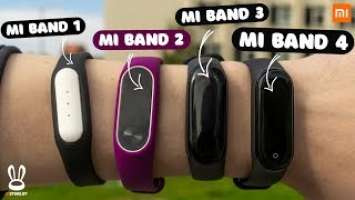  История Mi Band за 7 МИНУТ I СРАВНЕНИЕ ВСЕХ ВЕРСИЙ НАЧИНАЯ С MI Band 1 по Mi Band 4