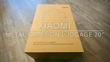 Only Unboxing | Xiaomi metal carry on luggage 20" Mi travel trolley (XNA4034RT) Timelapse recorded