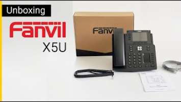 Fanvil X5U High-End IP Phone Unboxing