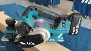 Review and Demo Makita Cordless Power Planer DKP181