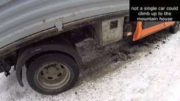 Testing Bridgestone Blizzak LM005 tire on ice road