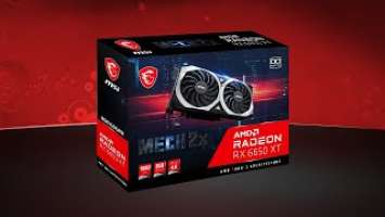 AMD Radeon RX 6650 XT: MSI Mech 2X Unboxing & Review