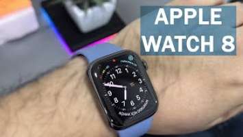 Apple Watch 8 45mm GPS + Cellular Stainless Steel Case + Slate Blue Sport Band Unboxing