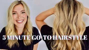 HOW TO STYLE *EXTREMELY* FINE BLONDE HAIR WITH THE DYSON CORRALE // MY 5 MINUTE GO-TO HAIRSTYLE