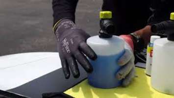 Ryobi EZCLEAN Power Cleaner Foam Blaster. Quick and easy clean.