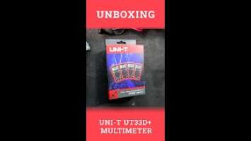 Unboxing UNI-T UT33D+ multimeter