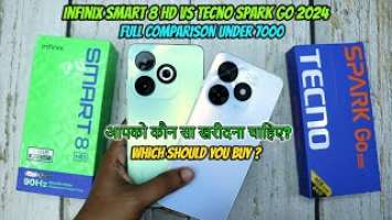 Infinix Smart 8 HD vs Tecno Spark Go 2024 - Which Should You Buy ?