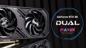 Palit GeForce RTX 4060 Ti Dual & Maker Support | Customize Graphics Card | 3D Print | RTX 4070