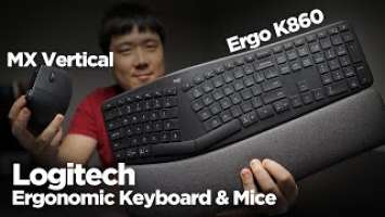 Logitech Ergonomic Keyboard & Mice - MX Vertical & Ergo K860 - Unboxing & Review