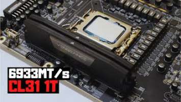 Corsair Vengeance DDR5 - Overclocking to 6933MHz with ODD CL31 and Command Rate 1T