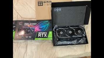 ASUS ROG Strix GeForce RTX 3080 Ti OC Edition - распаковка