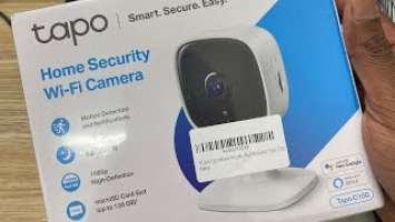 Unboxing and Setting Up Home Security WiFi Camera - Tapo C100