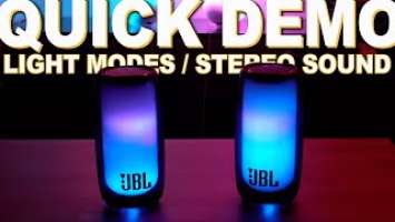 JBL Pulse 5 Quick Demo - Light Modes And Stereo Sound